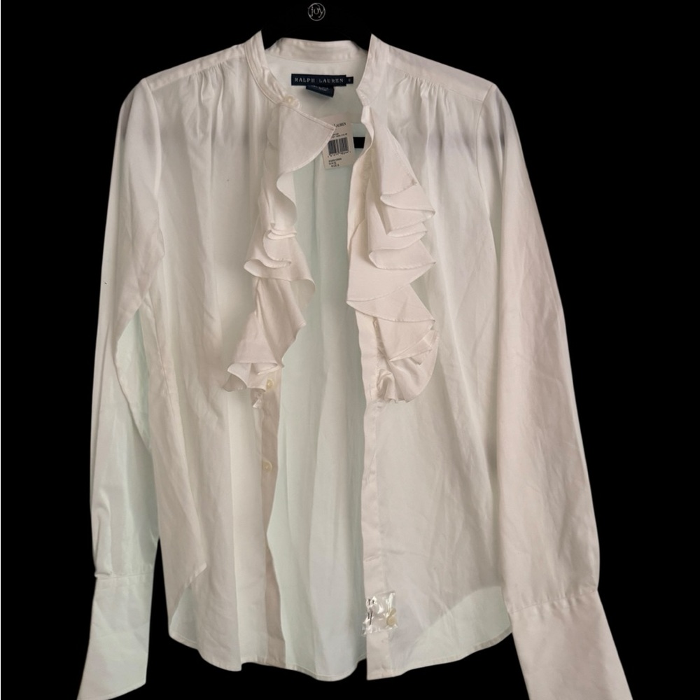 Ralph Lauren Cream Cotton Blouse